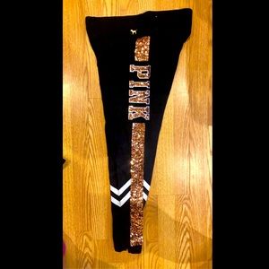 Victoria’s Secret pink sparkle leggings